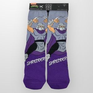 Nickelodeon TMNT Odd Socks Crew Socks “Shredder” Men Size 6-13!